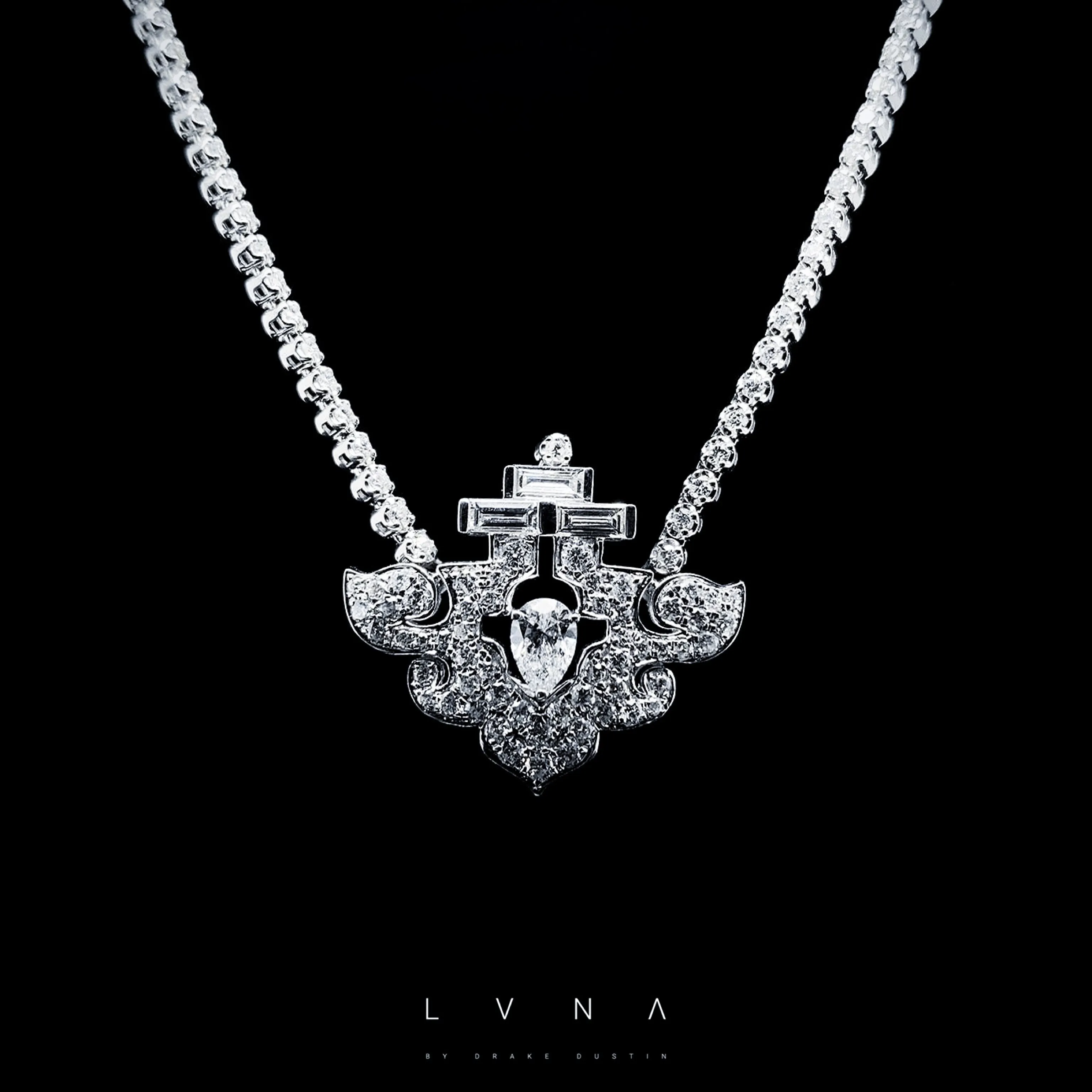 The Archives | LVNA Signatures™️ Eternity Deco Diamond Necklace 14kt