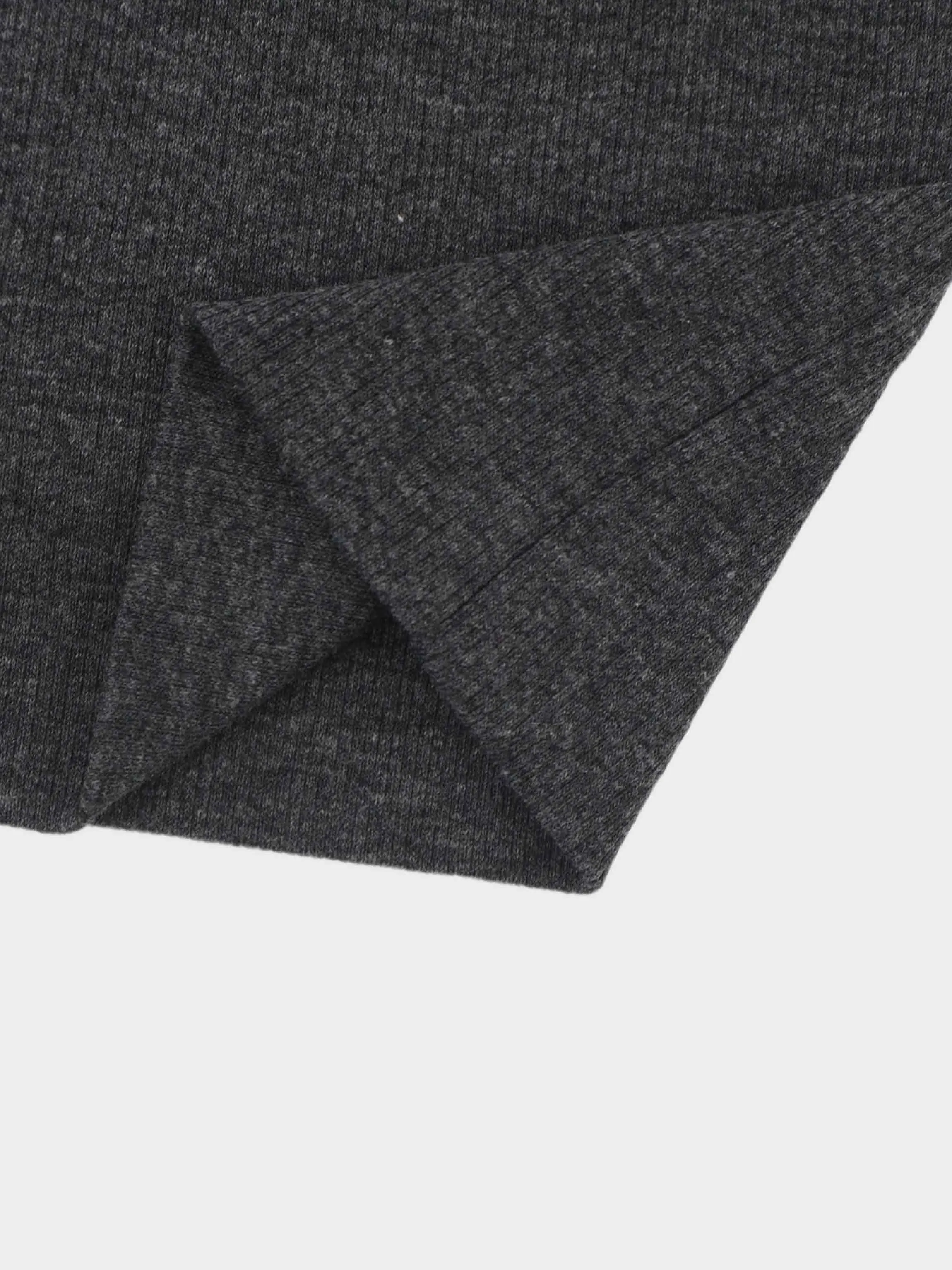 Thin Ribbed Beanie-Heather Grey