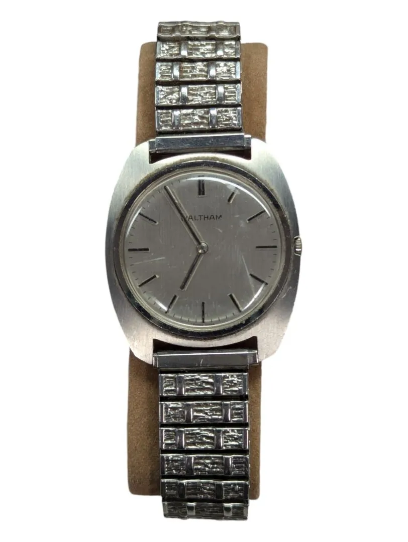 Waltham Inca bloc Swiss Mad Stainless Steel Watch