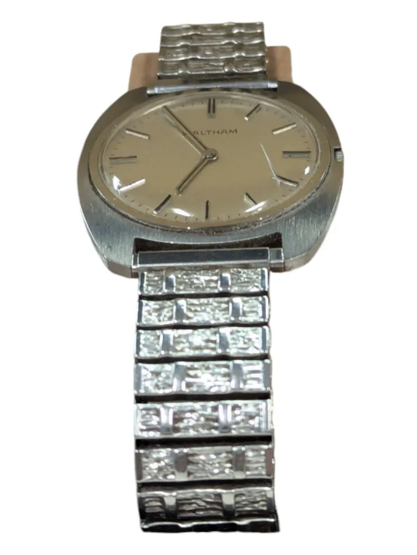 Waltham Inca bloc Swiss Mad Stainless Steel Watch