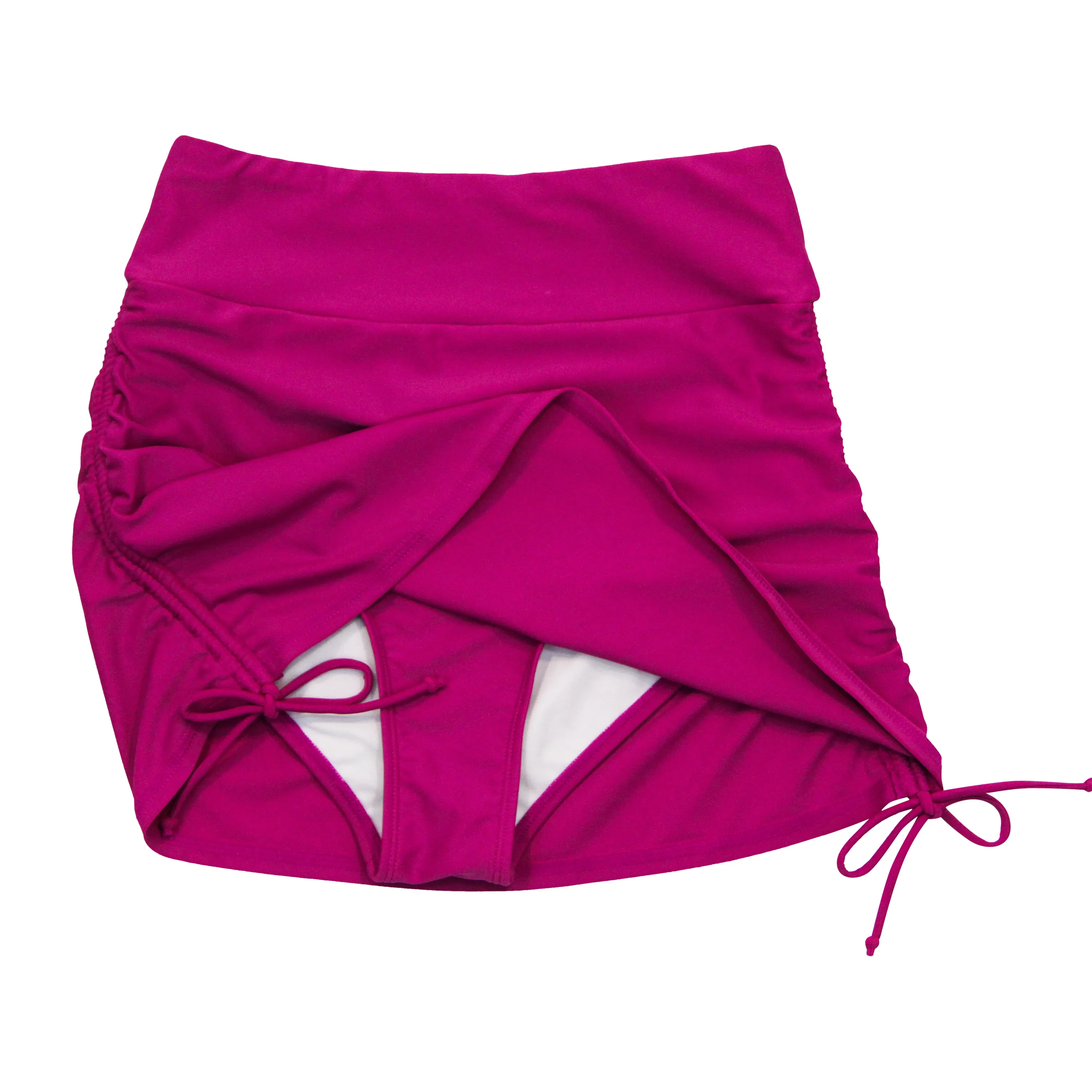 Women's Adjustable Swim Skirt Swim Bottom | "Fuchsia"