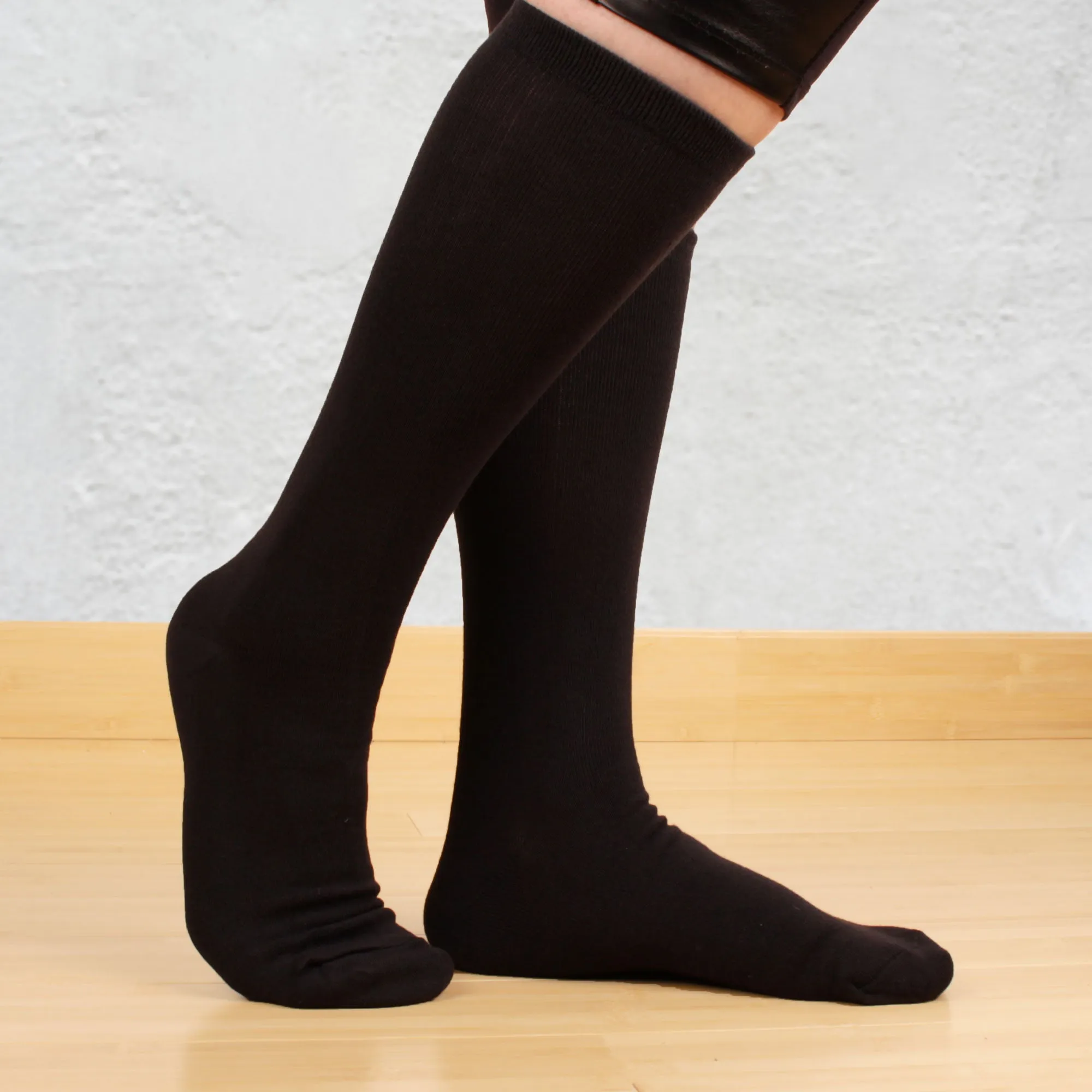 Women's Extra Thick Rayon from Bamboo Fiber Mid-Calf Socks - 4 Pair