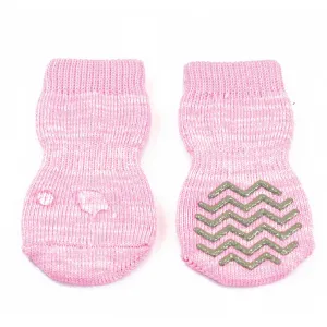 ZeeZ Hydrophobic Non-Slip Pet Socks Pink Medium